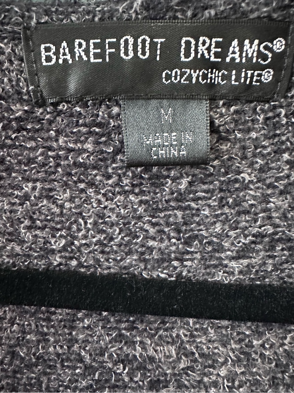 NWOT Barefoot Dreams Cozy Chic Lite Hooded Knit Cardigan - Size M - Picture 4 of 6